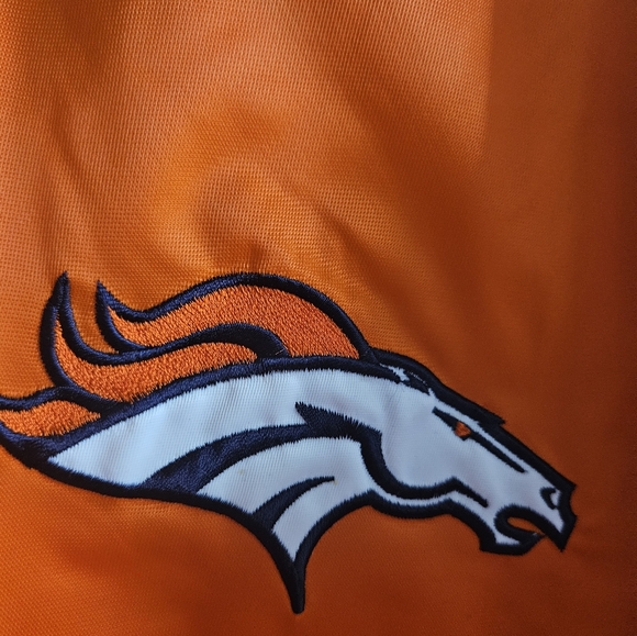 Denver Broncos Game Day Bomber Jacket Large Quilted Satin - The Original - Picture 4 of 8